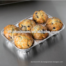 Aluminiumfolie mehrere Tassen Muffin Pfannen